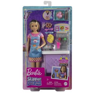 PLAYSET BARBIE SKIPPER ASISTENTE DE SNACK BAR