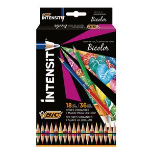 LAPICES BIC INTENSITY BICOLOR x 18 LARGOS