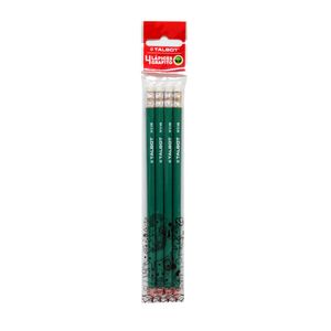 LAPIZ GRAFITO CON GOMA TALBOT ECO x 4 ECOPACK