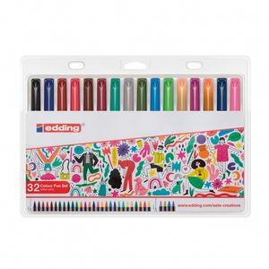SET MARCADOR EDDING FUN x 32 SURT.