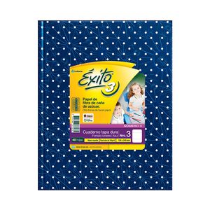 CUAD.T/DURA EXITO E3 UNIVERSO 19x23,5  LUNARES AZUL x 48 RAY.