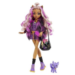 MUÑECA MONSTER HIGH CLAWDEEN WOLF CON MASCOTA Y ACCESORIOS