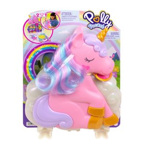 PLAYSET POLLY POCKET SALON ARCOIRIS CON SET DE UNICORNIO