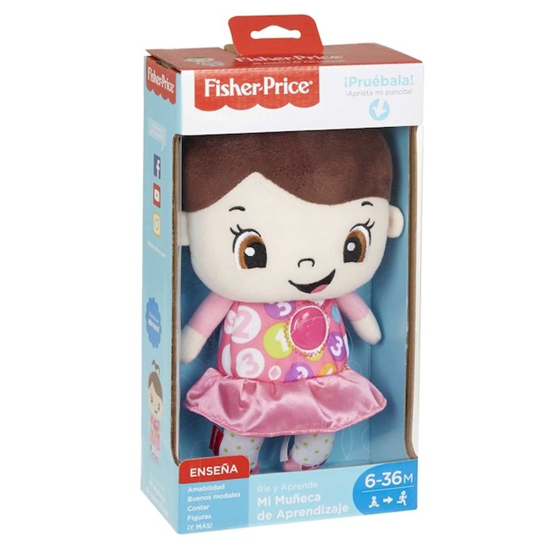 PELUCHE FISHER PRICE MI MUNECA DE APRENDIZAJE RIE Y APRENDE Tomy