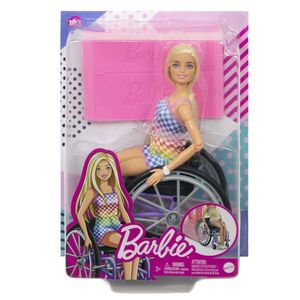 MUÑECA BARBIE FASHIONISTA EN SILLA DE RUEDAS