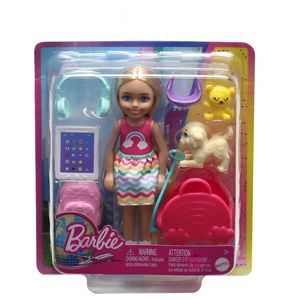 MUÑECA BARBIE CHELSEA CON CACHORRO Y ACCESORIOS