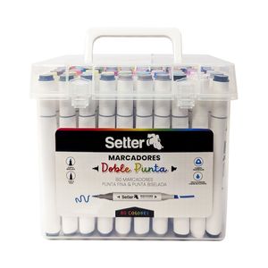 MARCADOR SETTER DOBLE PUNTA VALIJA x80u.