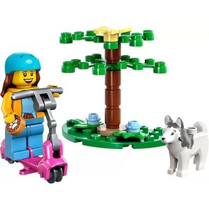 BLOQUE LEGO CITY PARQUE PARA PERROS Y SCOOTER 24pzas