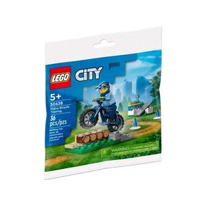BLOQUE LEGO CITY ENTRENAMIENTO DE POLICIA EN BICI 36pzas