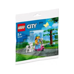 BLOQUE LEGO CITY PARQUE PARA PERROS Y SCOOTER 24pzas