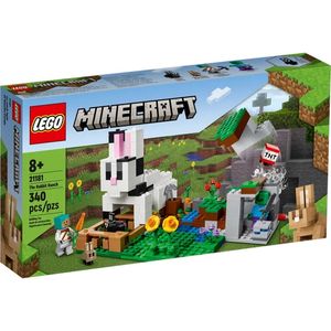 BLOQUE LEGO MINECRAFT EL RANCHO CONEJO 340pzas