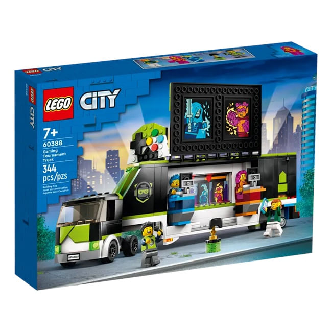 BLOQUE LEGO CITY CAMION DE TORNEO DE VIDEOJUEGOS 344pzas Tomy