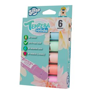 TEMPERA SIFAP SOLIDA PASTEL x 6