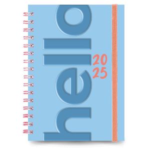 AGENDA 2025 DIARIA CARTERA C/ESP.10x15 HELLO