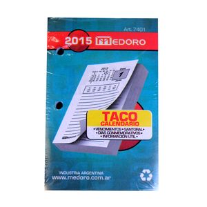 TACO CALENDARIO 2025