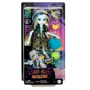 MUÑECA MONSTER HIGH FRANKIE STEIN CON TRAJE DE BAÑO Y ACCESORIOS