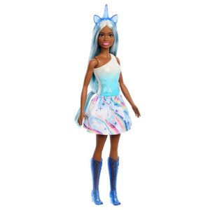 MUÑECA BARBIE UNICORNIO AZUL