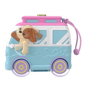 PLAYSET POLLY POCKET MICRO ESTUCHE DE PERRITO EN CARAVANA
