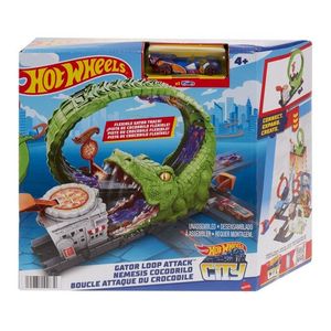 PISTA HOT WHEELS CITY ATAQUE DE COCODRILO
