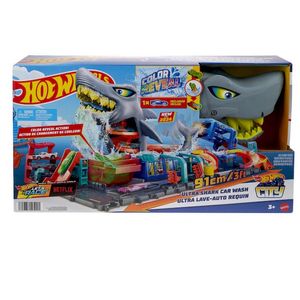 PISTA HOT WHEELS CITY TUNEL DE LAVADO DEL SUPERTIBURON