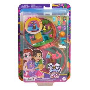 PLAYSET POLLY POCKET MUNDO SORPRESA PERRITO EN MOTO