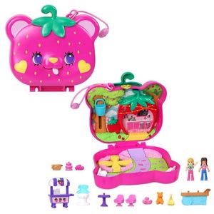 PLAYSET POLLY POCKET MICRO COFRE OSITO DE FRESA