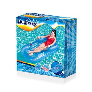 COLCHONETA INFLABLE BESTWAY SILLON APOYA VASOS 161x89cm