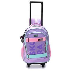 MOCHILA CARRO SKORA CROMATICO LILA CON LLAVERO 45CM