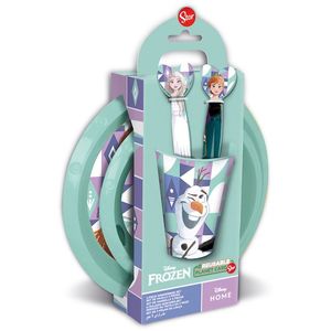 SET PLATOS Y VASO FROZEN 5pzas