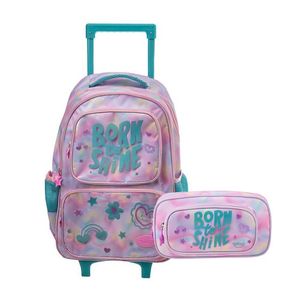 MOCHILA CARRO TALBOT SCHOOL HECHA P/ BRILLAR 45cm+CANOPLA 2 CIERRE