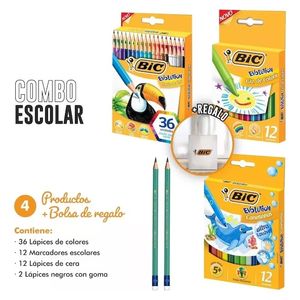 KIT MARCADORES BIC PODER DE LOS COLORES x 12