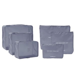 ORGANIZADOR DE VIAJE WANDERLUST P/VALIJA GRIS x6 pzas