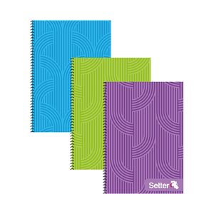 CUADERNO SETTER COLORS ESPIRAL A4 x 80 CUAD.