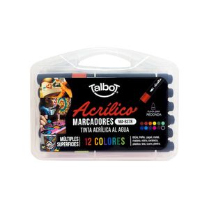 MARCADOR TALBOT ACRILICO VALIJA x12u