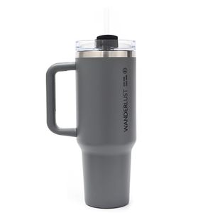 VASO TERMICO WANDERLUST GRIS CON BOMBILLA 1200ml
