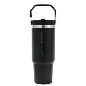 VASO TERMICO WANDERLUST NEGRO CON PICO 900ml