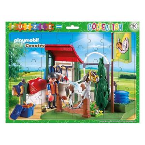 ROMPECABEZAS 29 X 22 PLAYMOBIL COUNTRY 48 PZAS. EN CAJA