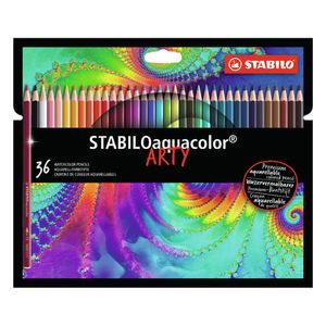 LAPICES STABILO AQUACOLOR ARTY CARTON x 36 LARGOS