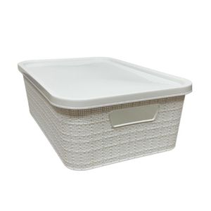 CAJA ORGANIZADORA TREVI CON TAPA 15 lts. BLANCO