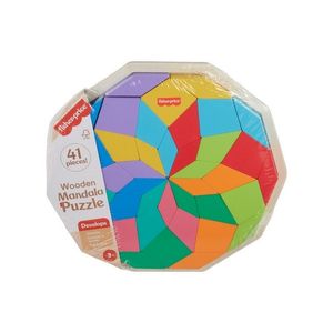 ROMPECABEZAS FISHER PRICE MANDALA DE MADERA GEOMETRICO 41pzas