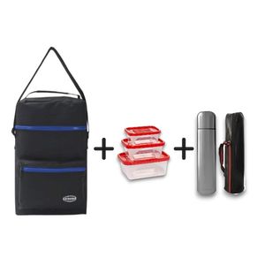 BOLSO MATERO GOODPAK 38cm+TERMO BALA 1Lt+SET CONTENEDORx3 Unid.