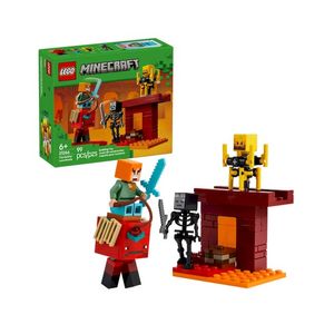 BLOQUE LEGO MINECRAFT LA BATALLA DE LAVA DEL INFRAMUNDO 99pzas