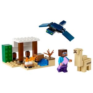 BLOQUE LEGO MINECRAFT LA EXPEDICION DE STEVE AL DESIERTO 75pzas