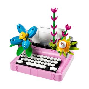 BLOQUE LEGO CREATOR MAQUINA DE ESCRIBIR FLORES 363pzas