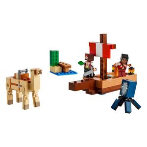 BLOQUE LEGO MINECRAFT EL VIAJE EN EL BARCO PIRATA 166pzas
