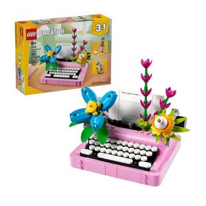 BLOQUE LEGO CREATOR MAQUINA DE ESCRIBIR FLORES 363pzas