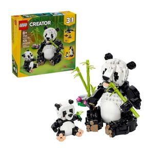 BLOQUE LEGO CREATOR FAUNA SALVAJE FAMILIA DE PANDAS 626pzas