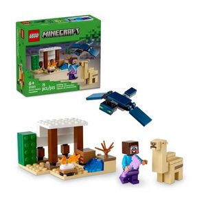 BLOQUE LEGO MINECRAFT LA EXPEDICION DE STEVE AL DESIERTO 75pzas