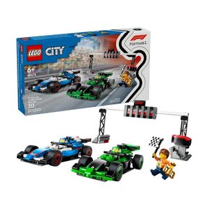 BLOQUE LEGO CITY PARILLA DE F1 CON COCHES VCARB Y SAUBER 313pzas