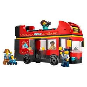 BLOQUE LEGO CITY AUTOBUS TURISTICO ROJO DE DOS PLANTA 384pzas